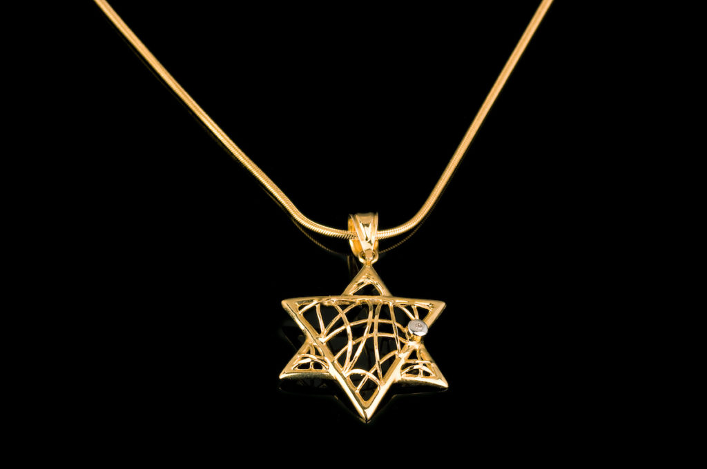 unique star of david necklace