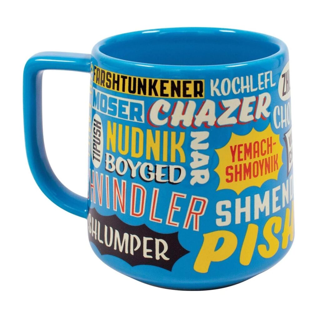 Yiddish Insults Mug by the Unemployed Philosophers Guild (ModernTribe)