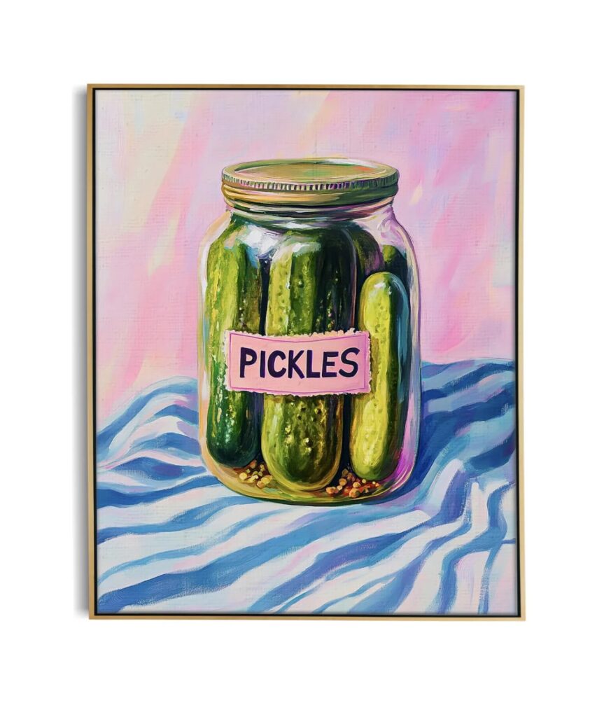 Pickle Jar Painting (Etsy)