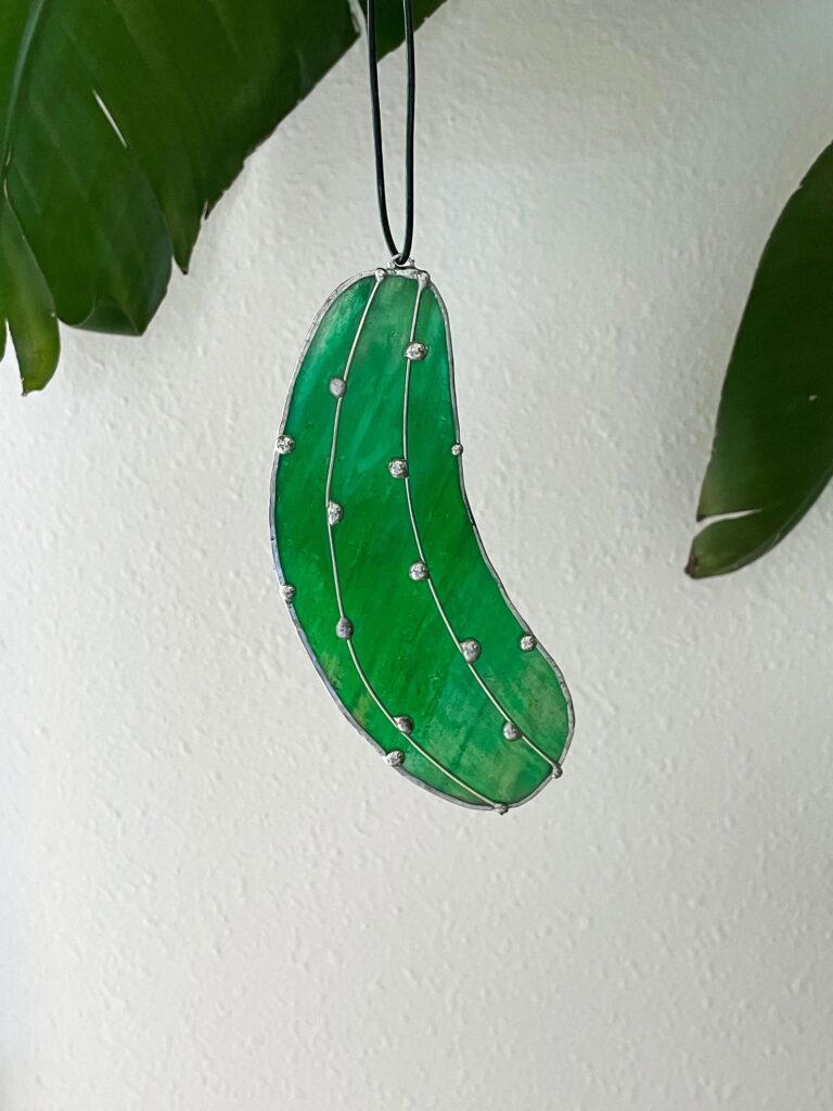 Pickle Suncatcher (Etsy)