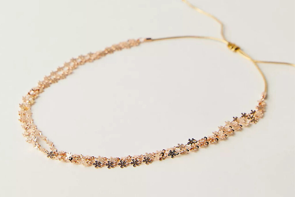 Missy Chain Headband in Gold (Free People)